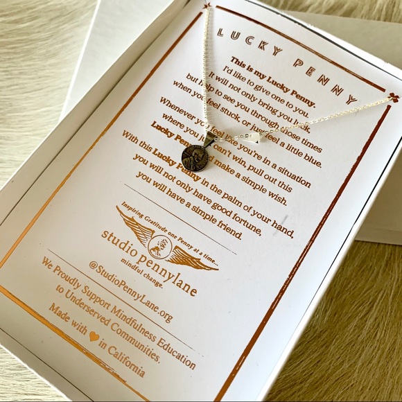 Studio Pennylane Jewelry - studio pennylane delicate “Good Luck” necklace